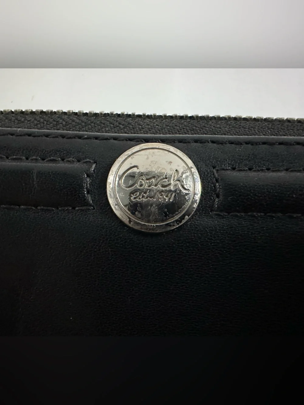 Coach good zippered
